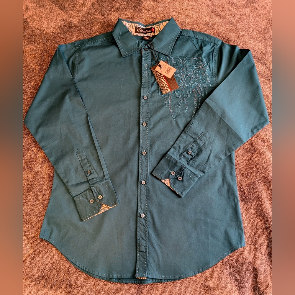 Men's Elegant blue shirt